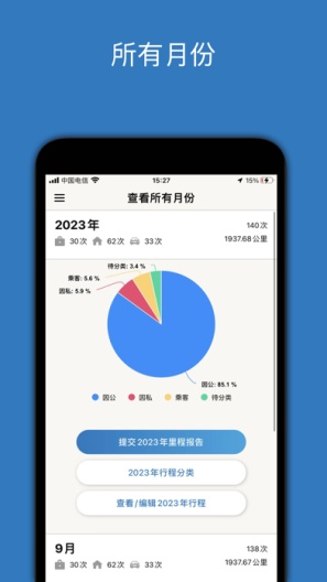 里程月报的應用截圖3