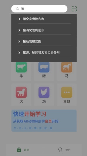 AR动物解剖学のアプリスクリーンショット2