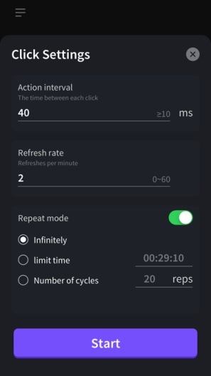 Auto Clickerภาพหน้าจอของแอป4