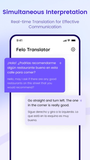 Felo Translatorcapturas de pantalla de la aplicación2